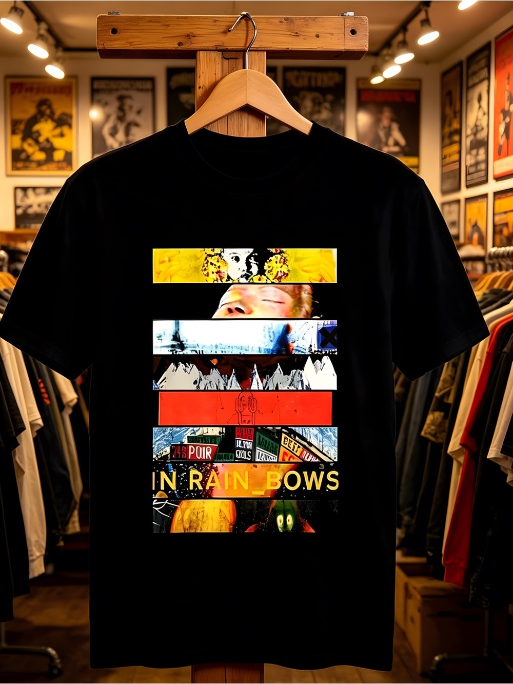 Radiohead Album Tour T Shirt Rock Band Music Graphic Fan Gift Concert Shirt